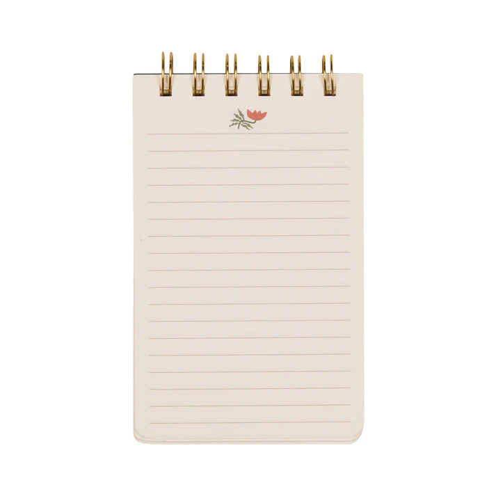 A Dopo ! - twin wire notepad - flower | Designworks Ink