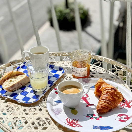 Sea Salt Checker - Serving Tray | BLU KAT