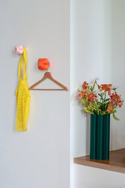 Amy kapstok - set van 2 - roze/oranje | Warren & Laetitia - de inKijk