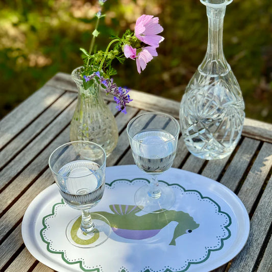 Seahorse - Oval Serving Tray | BLU KAT