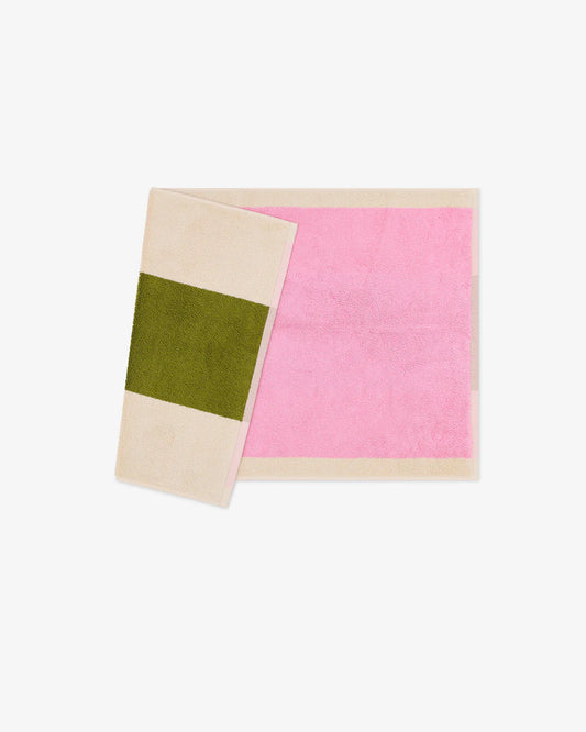 Badmat - Martens & Martens collectie - Pink/Olive | SUITE702