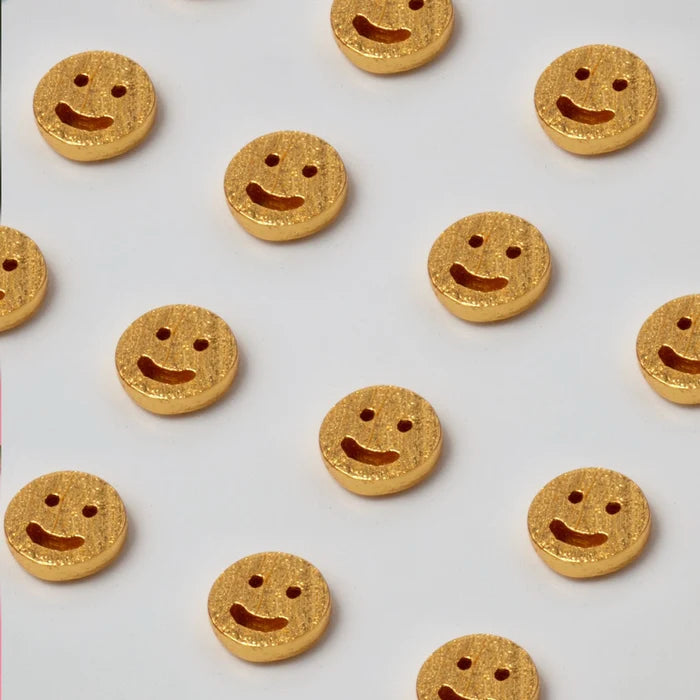 Smiley - Gold Plated - 1 stuk | LULU Copenhagen - de inKijk