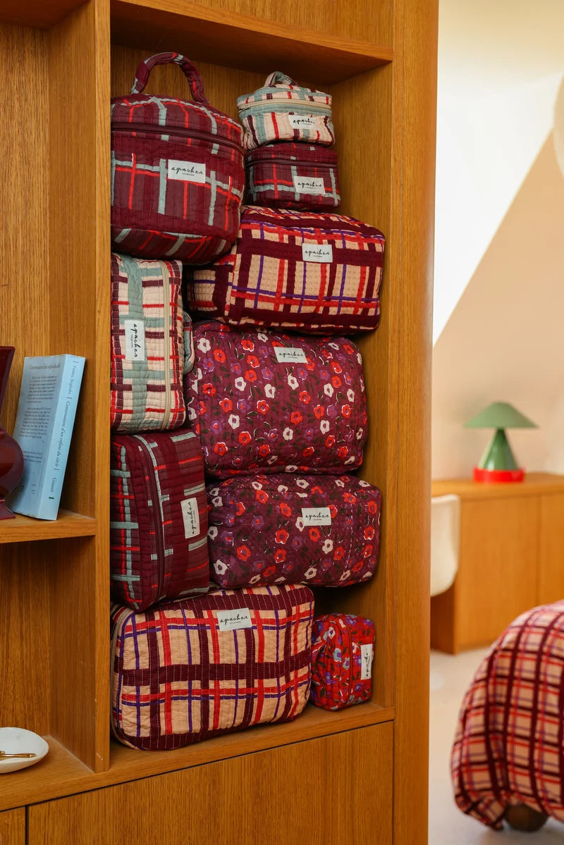 Trousse de Toilette Parijat - Tartan Fossil | Apaches