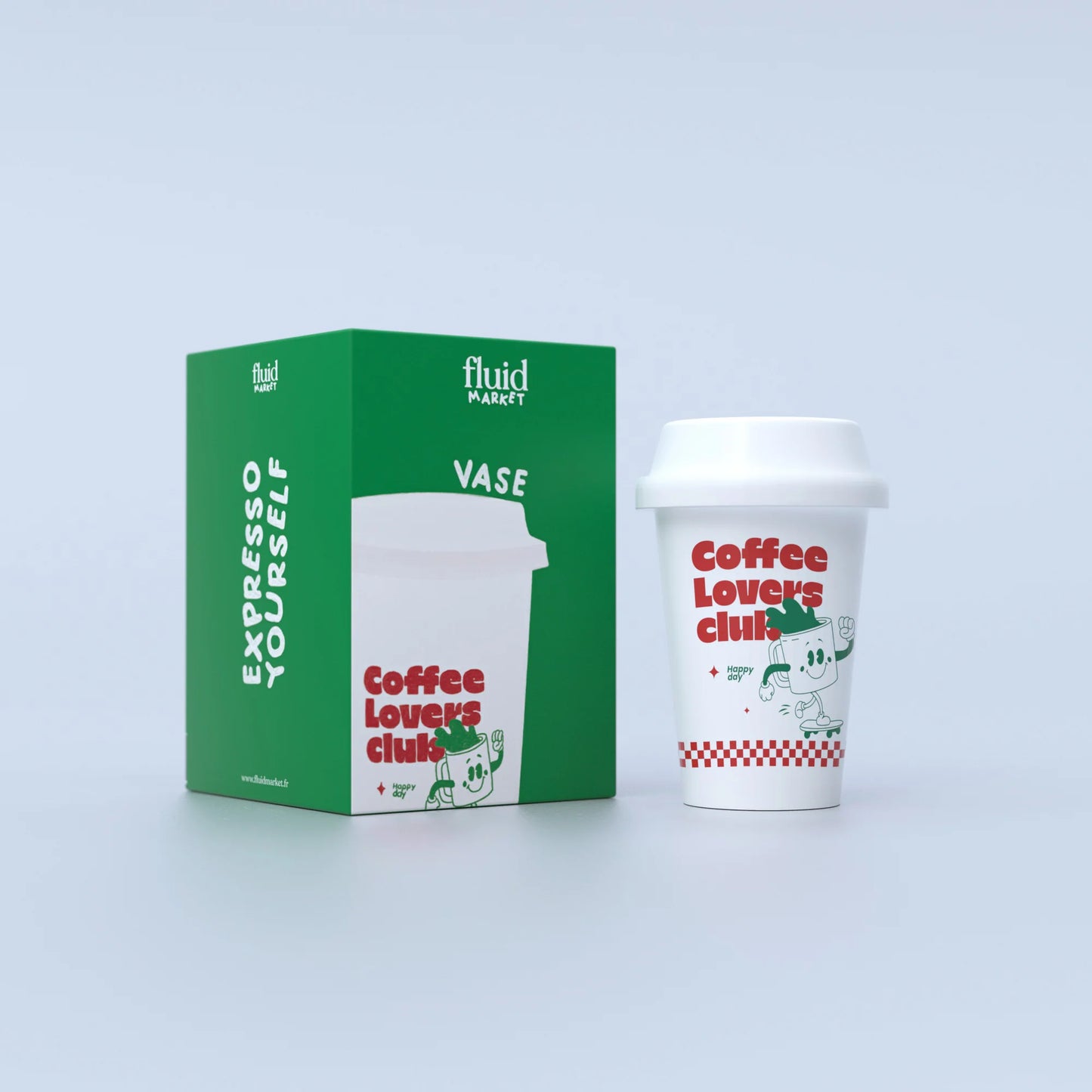 Vase cup of coffee | Fluid market - de inKijk