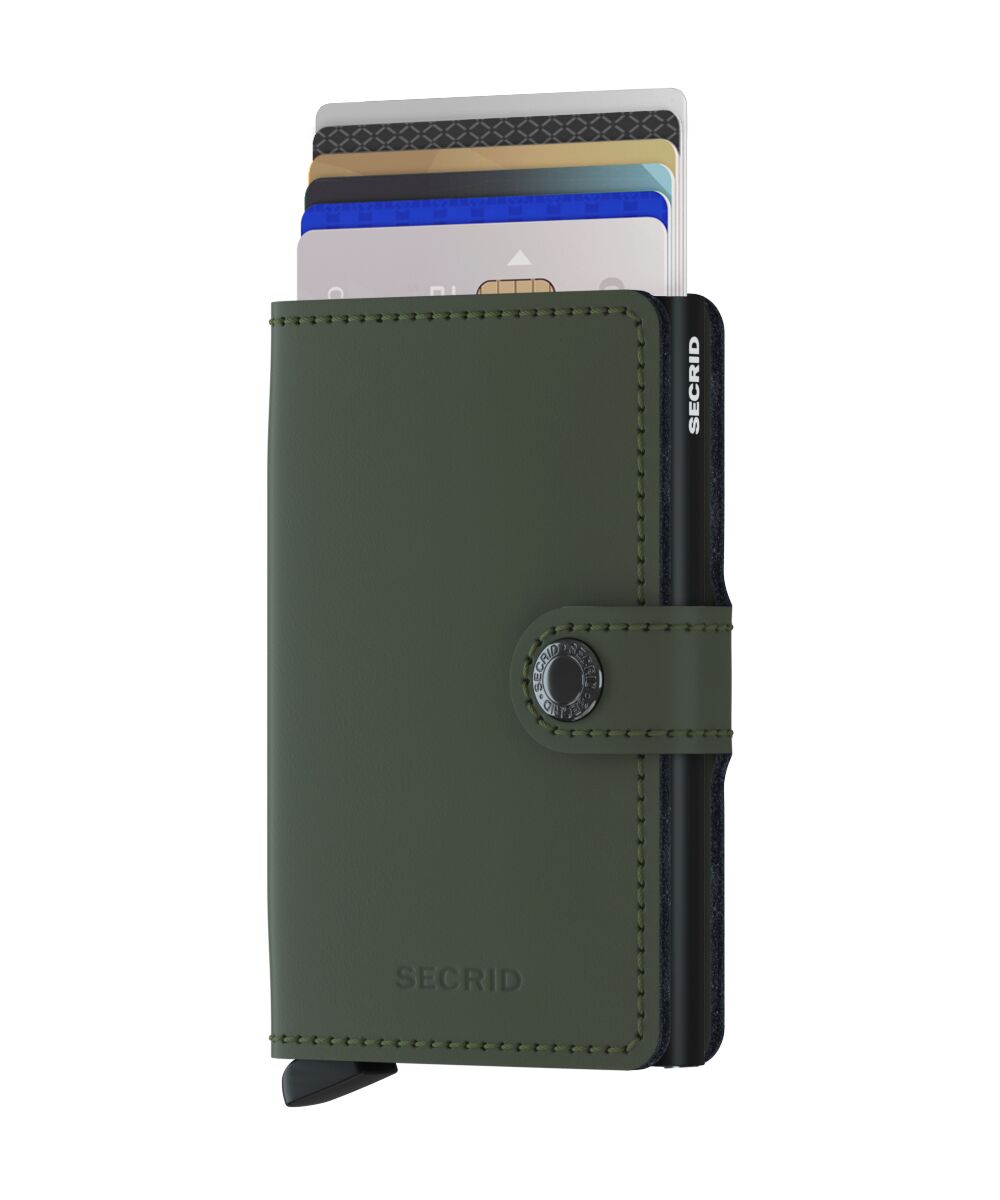 Mini wallet - Matte green black | Secrid - de inKijk