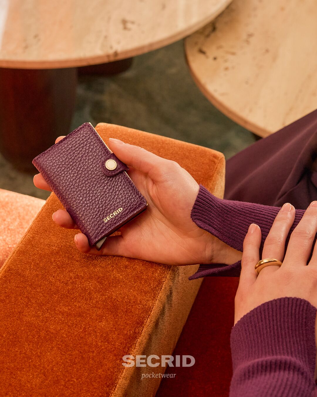 Mini wallet - Pebble Grape | Secrid