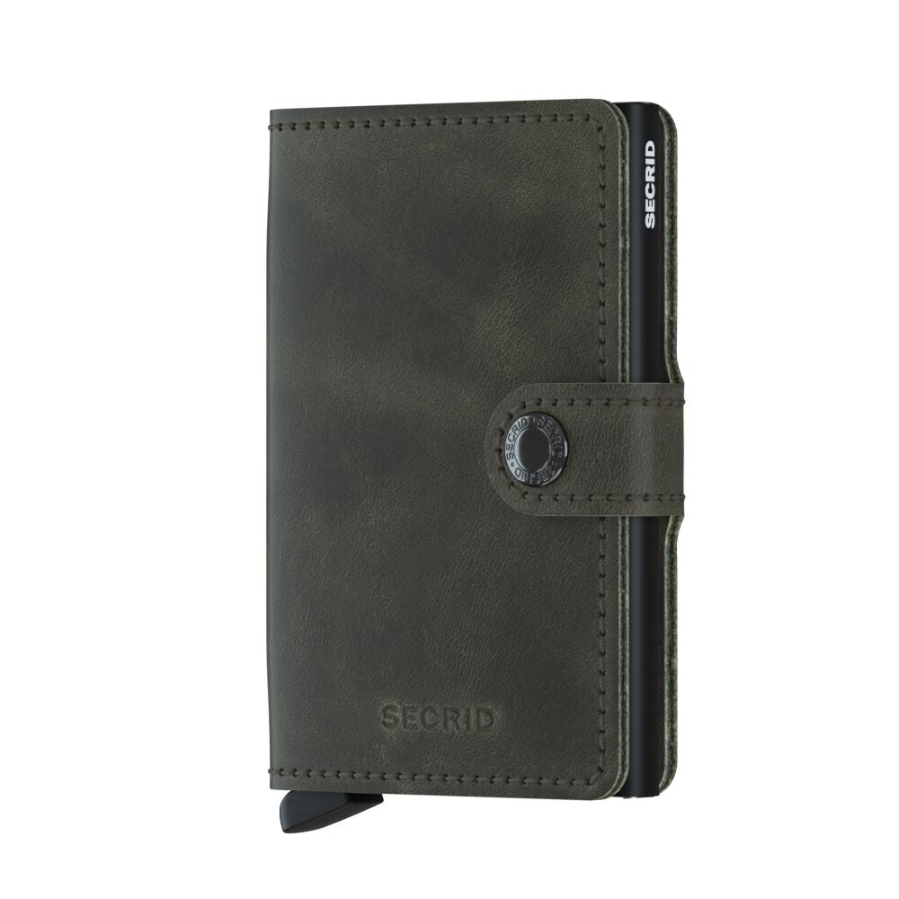 Mini wallet - Vintage olive black | Secrid - de inKijk