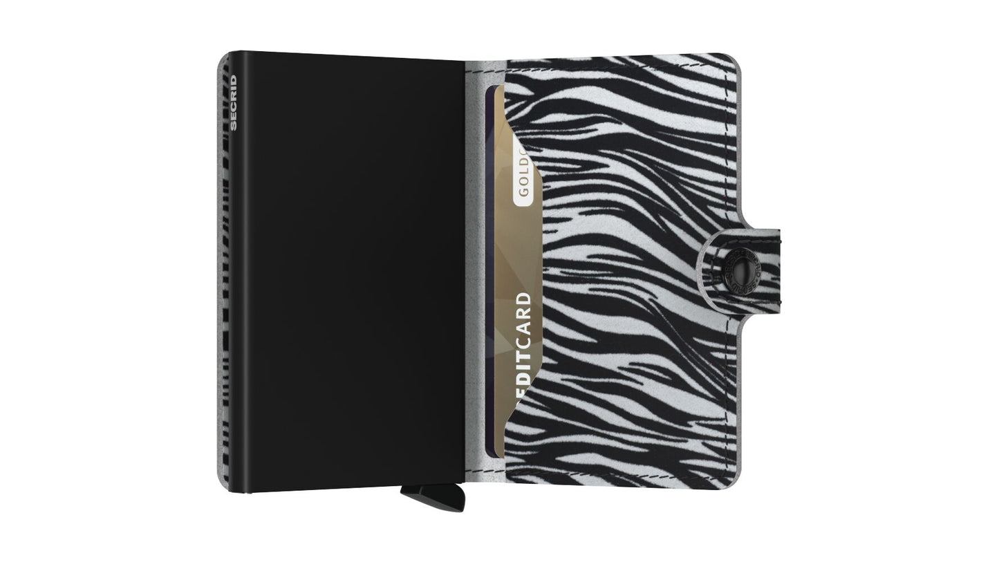 Mini wallet - Zebra light grey | Secrid - de inKijk