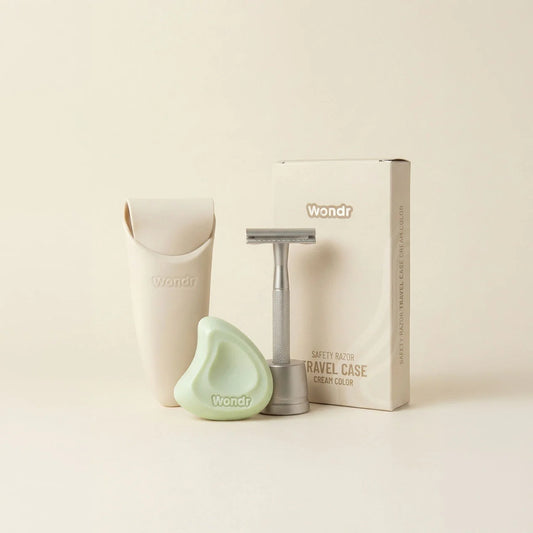 Safety razor case - cream | Wondr Care