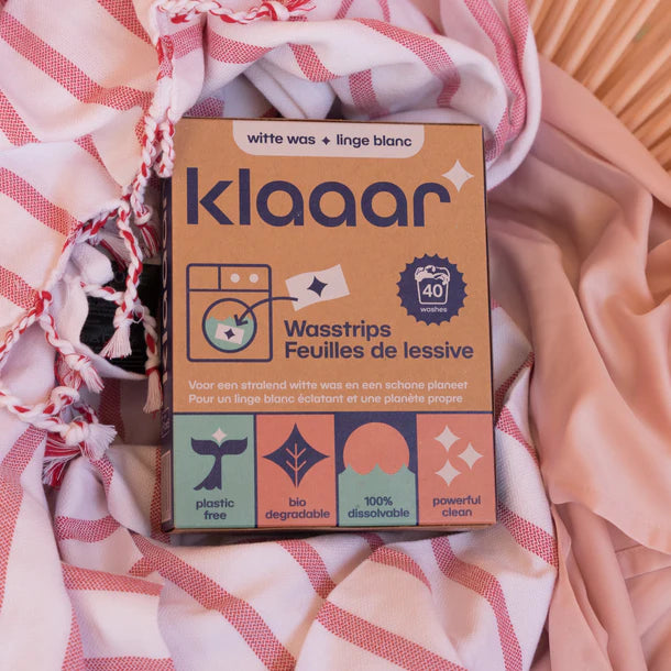 Klaaar wasstrips voor witte was ( 40 wasbeurten ) | Wondr Care - de inKijk