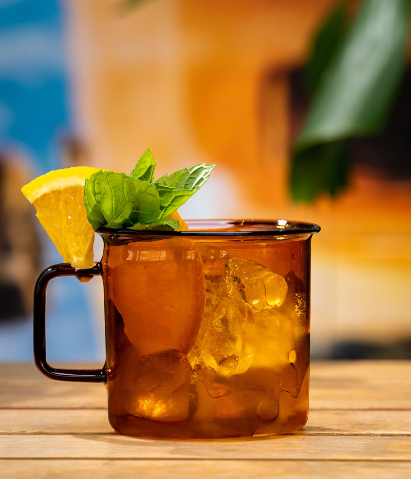 Glass mug - amber - 3,5dl | Muurla - de inKijk