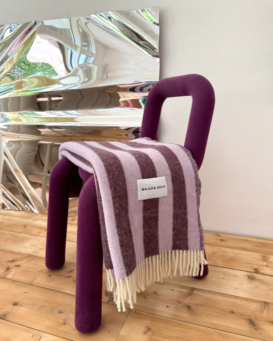 Candy Wrap Plaid - Lilac Bordeaux | Maison Deux