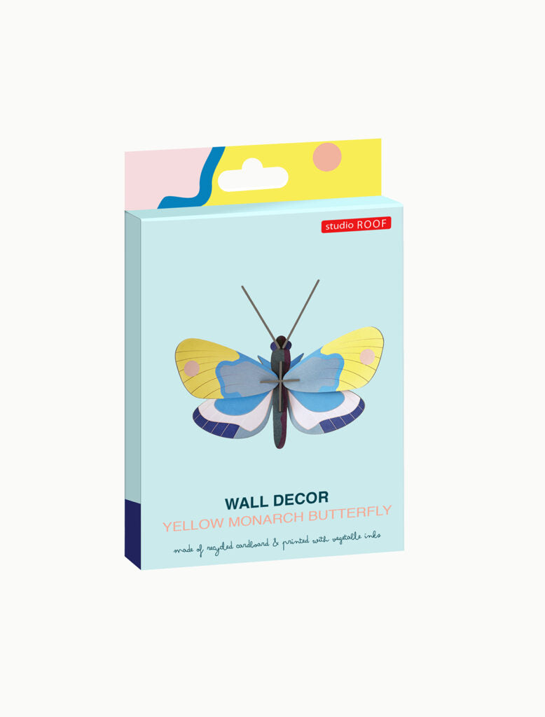Yellow monarch butterfly - muurdecoratie | Studio Roof - de inKijk