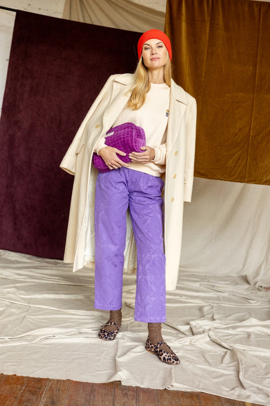 Big Trousse Gayane Velours - Dahlia | Apaches - de inKijk