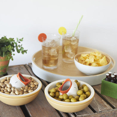 Hungry Bird - snack kom keramiek | Balvi - de inKijk