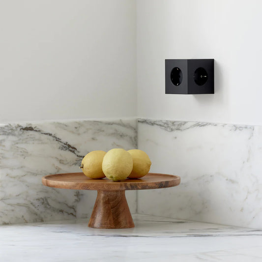 Square 2 stekkerdoos - stockholm black | Avolt - de inKijk