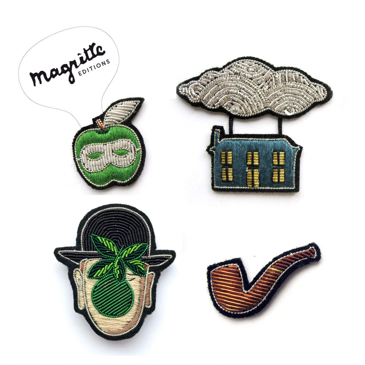 Broche Magritte - Apple Face | Macon et Lesquoy