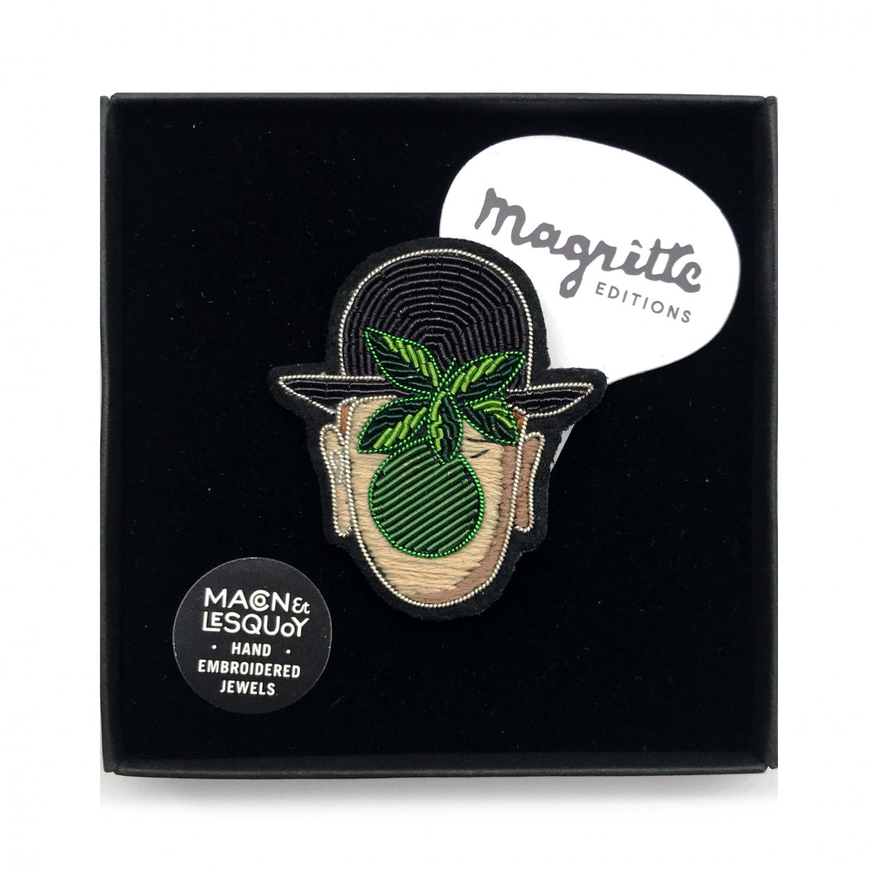 Broche Magritte - Apple Face | Macon et Lesquoy