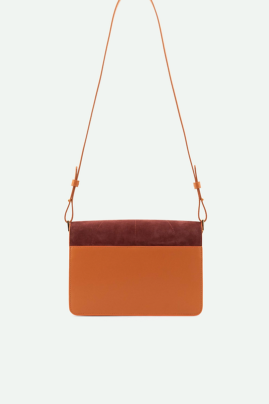 Satchel - coloré - croissant brown + hortensia blue + vin rouge | Sticky Sis