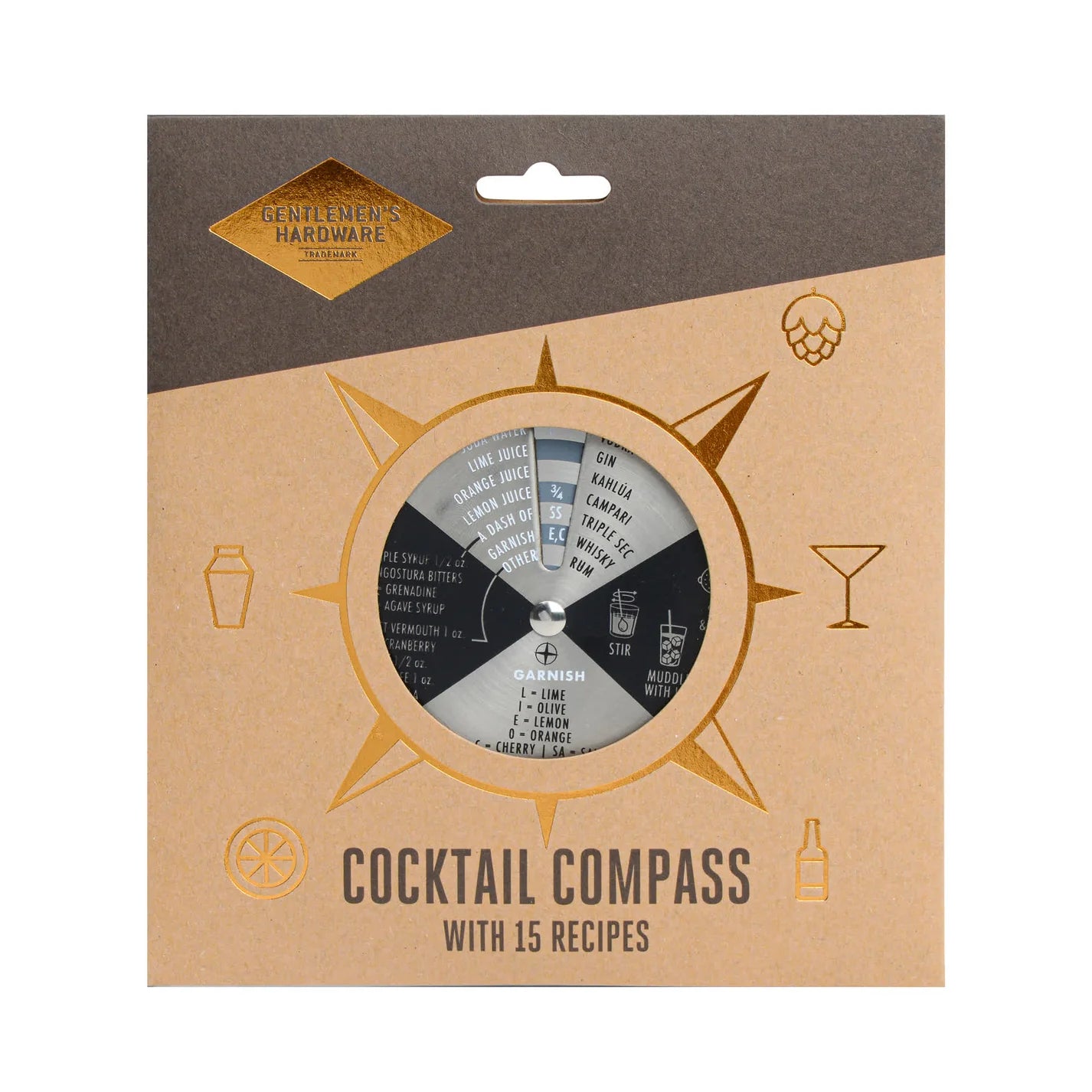 Cocktail Compass | Gentlemen's hardware