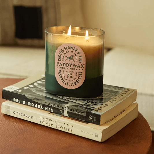 Glass candle 12 oz - cactus flower & aloe | Paddywax - de inKijk