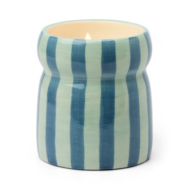 Cabana geurkaars - warm cider - blue/navy striped | Paddywax