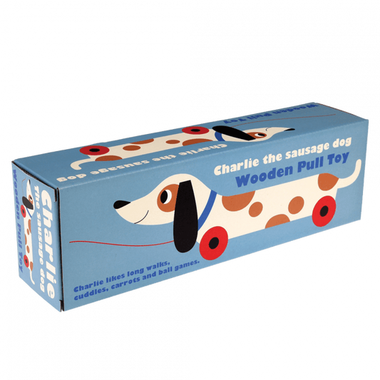 Wooden pull toy - Charlie the Sausage Dog | Rex
