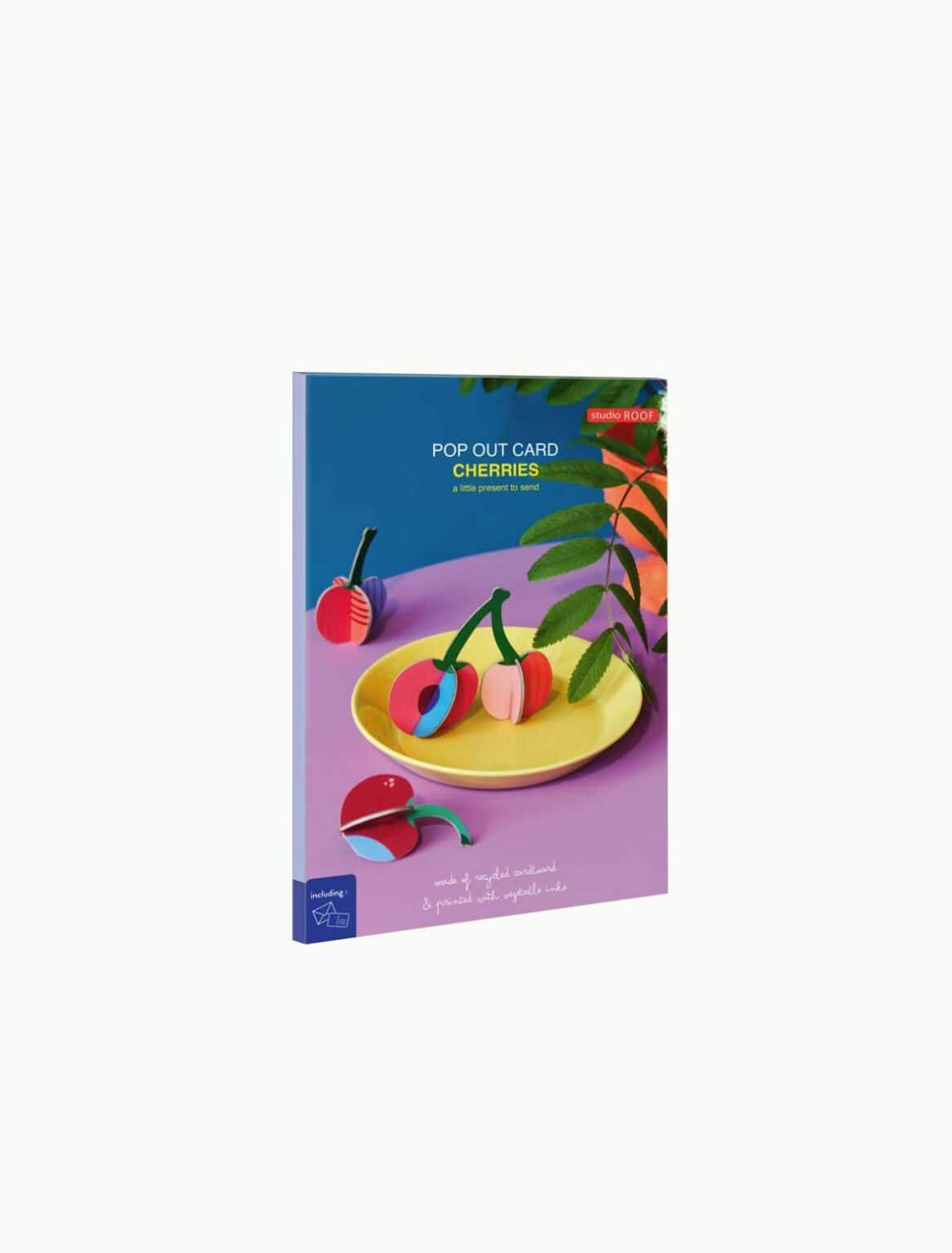 Cherries, pop-out card | Studio Roof - de inKijk