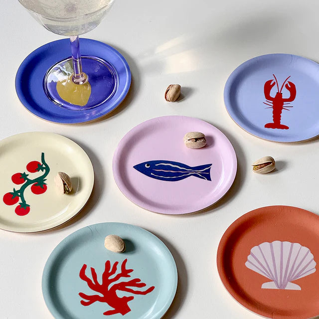 Seaside Lunch - set of 6 coasters | BLU KAT