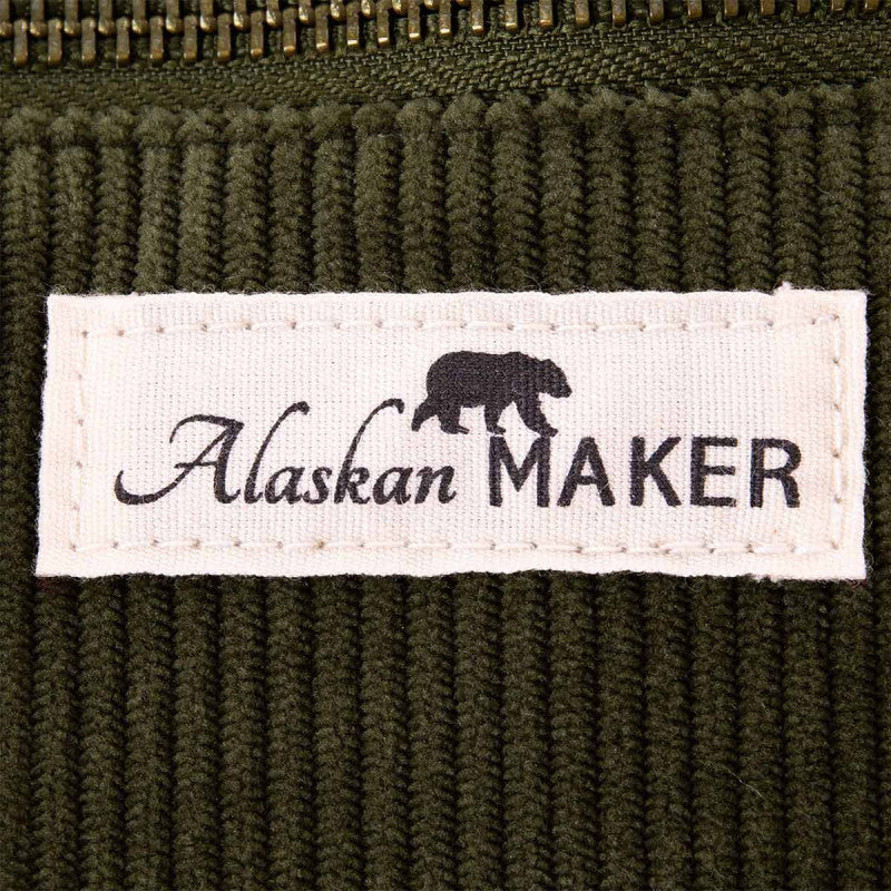 Toiletry bag corduroy willow - khaki | Alaskan Maker - de inKijk