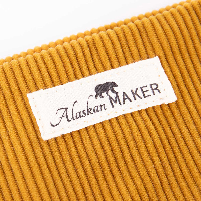 Toiletry bag corduroy willow - mustard | Alaskan Maker