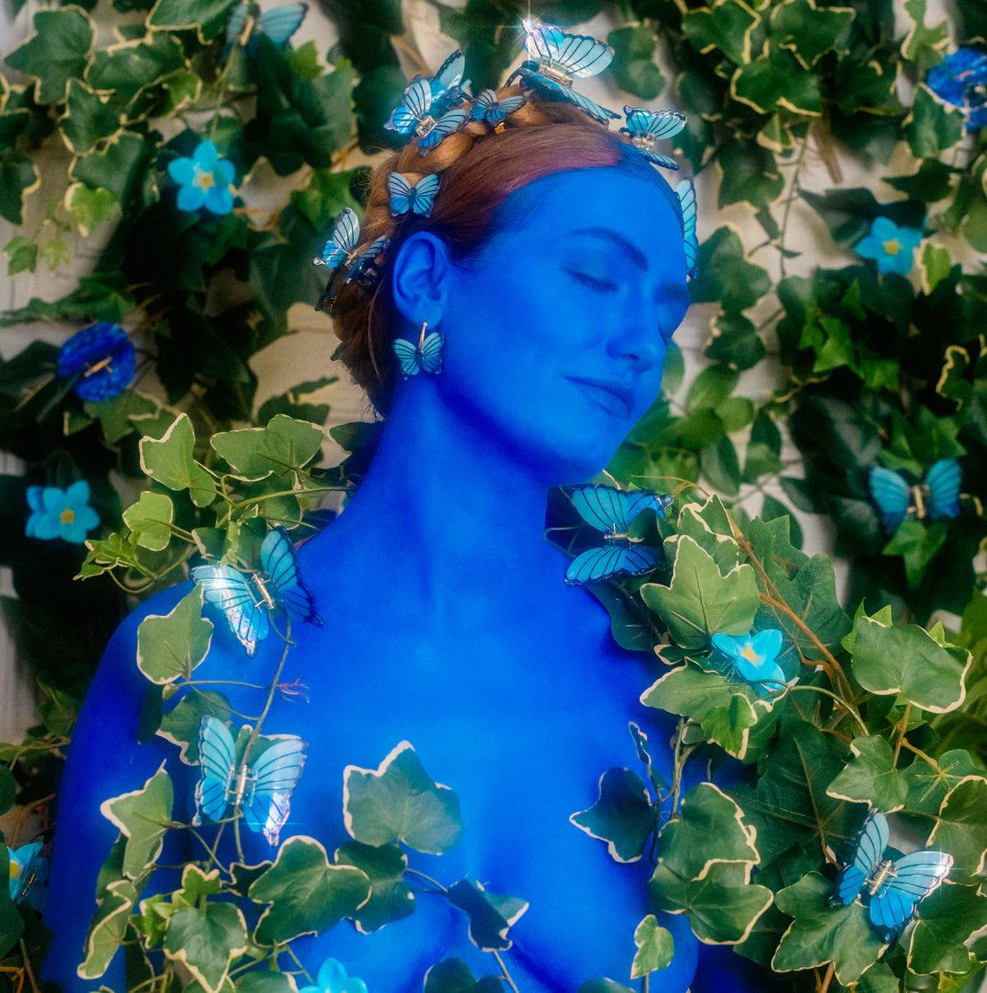 blue butterfly hair claw - coucou suzette