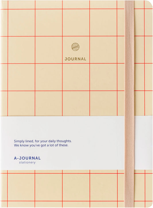 Notebook - checkered red | A-Journal - de inKijk