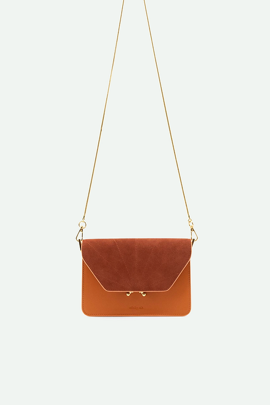 Shoulder bag - ton sur ton - croissant brown | Sticky Sis