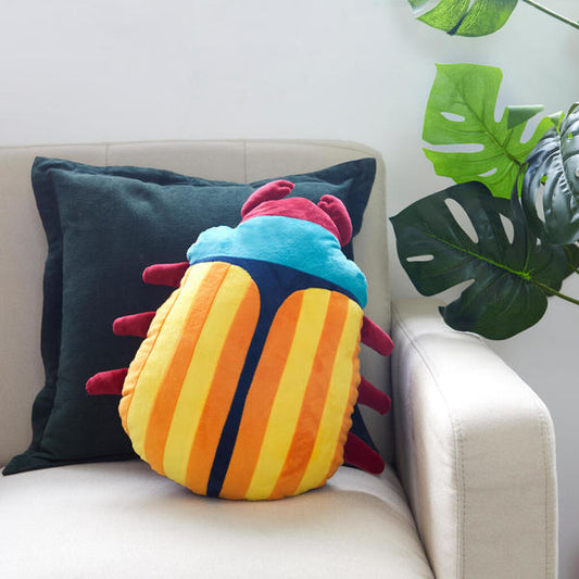 Cushion - The Beetles - turquoise | Balvi