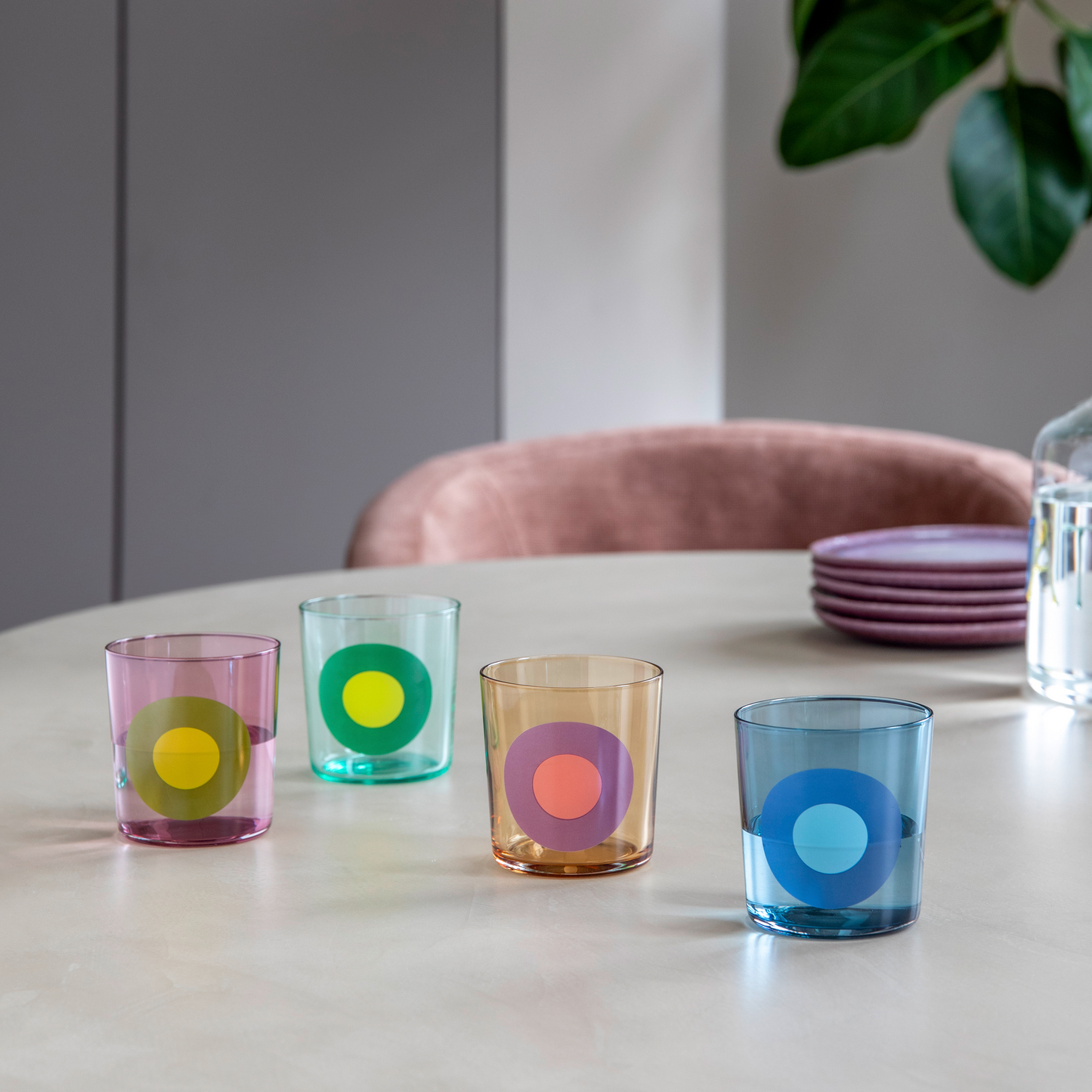 drinkglazen dots - No.2 - set van 4 | Remember - de inKijk