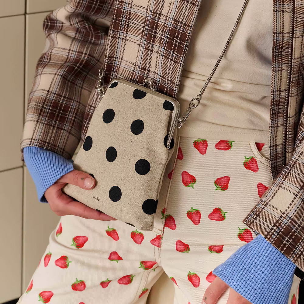 Phone wallet - club chic -dots | Sticky Sis