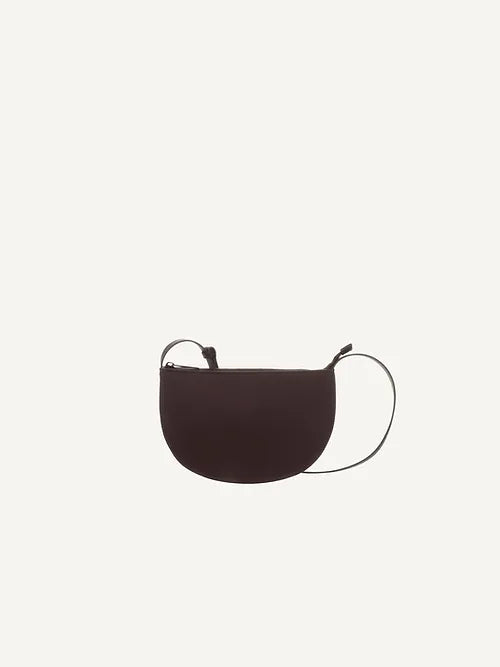 Farou half moon bag - dark wood | Monk & Anna