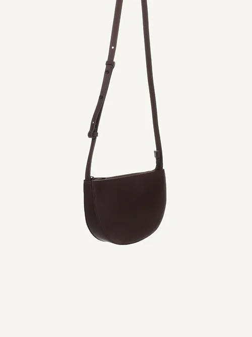 Farou half moon bag - dark wood | Monk & Anna