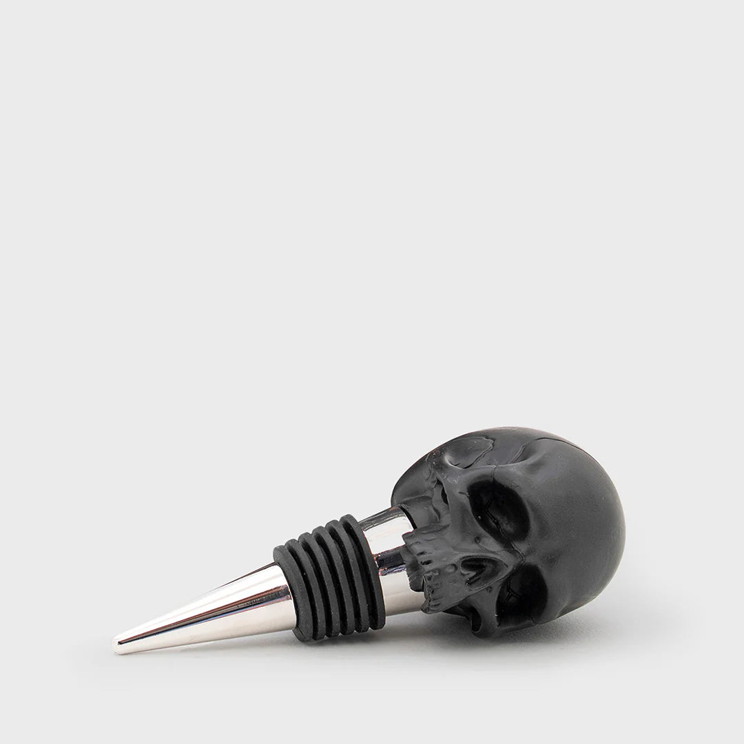 Skull Bottle Stopper - Death by wine | Suck UK - de inKijk