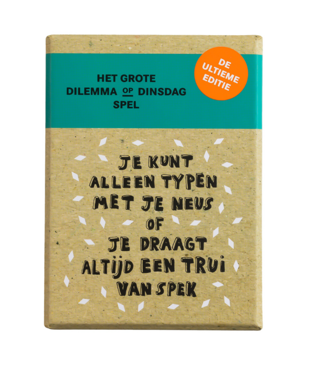 Het grote dilemma op dinsdag spel - de ultieme editie | BISpublishers - de inKijk