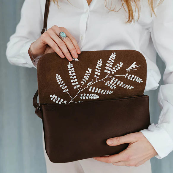 Double up bag - Dark brown used look | Keecie - de inKijk
