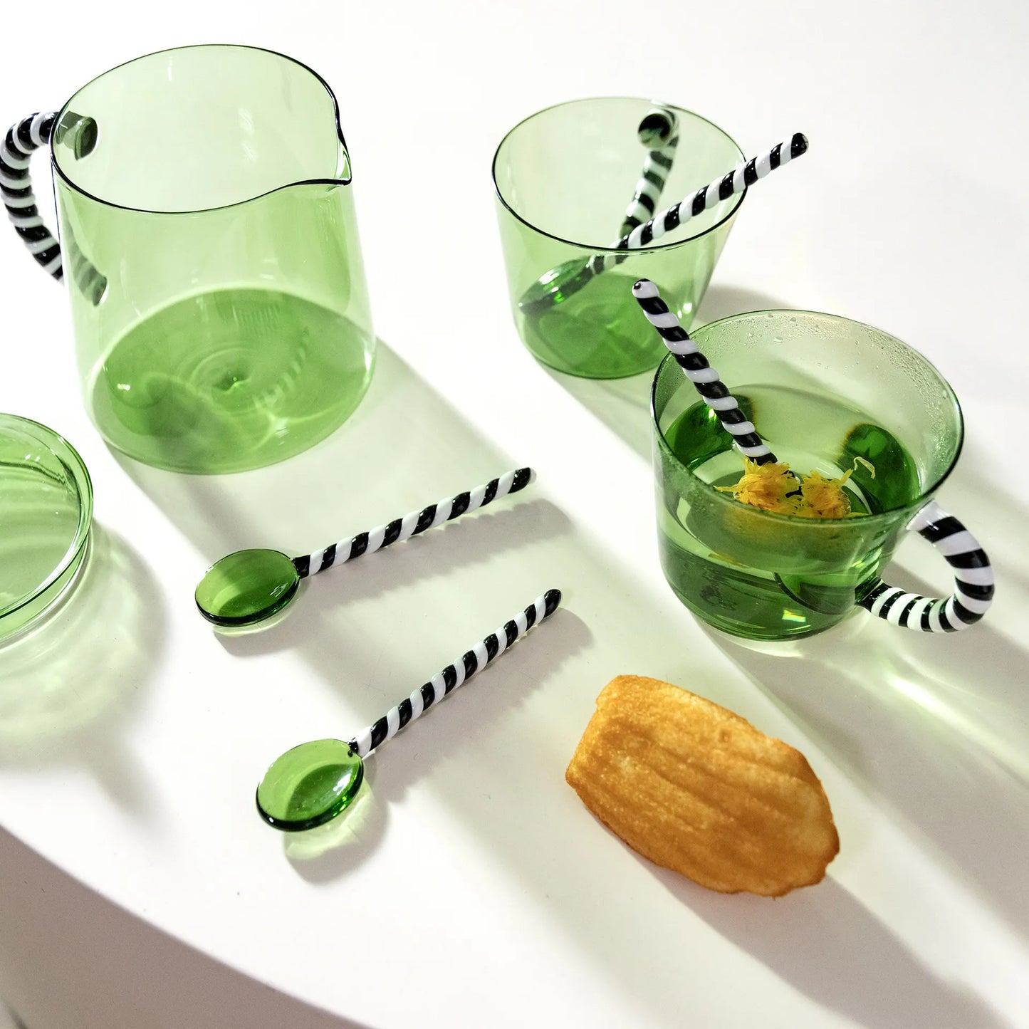 glass duet - set van 2 - groen | &Klevering - de inKijk