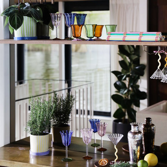 Water Glass Eve - set van 2 - amber | &Klevering - de inKijk