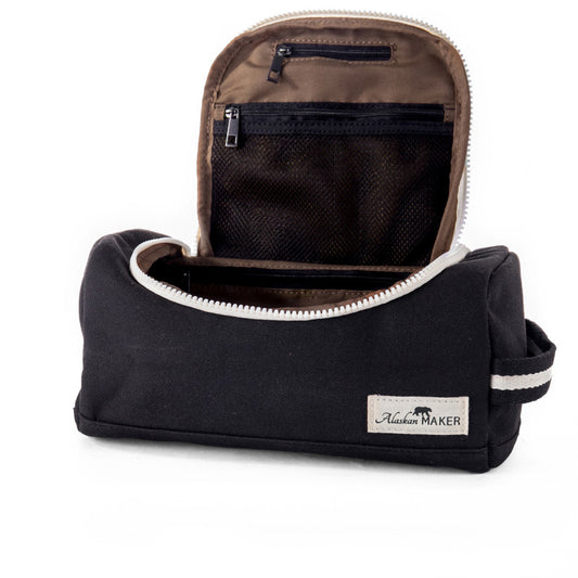 Eco-friendly toiletry bag Kenaï - black | Alaskan Maker - de inKijk