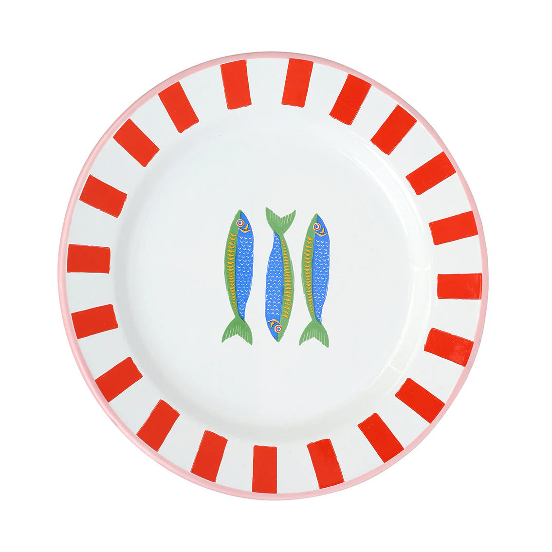Fish enamel plate small | Talking Tables