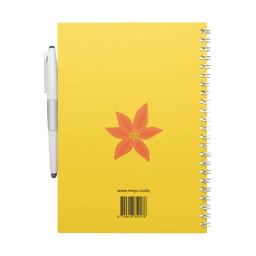 Erasable notebook A5 - Flower vibes | Moyu - de inKijk