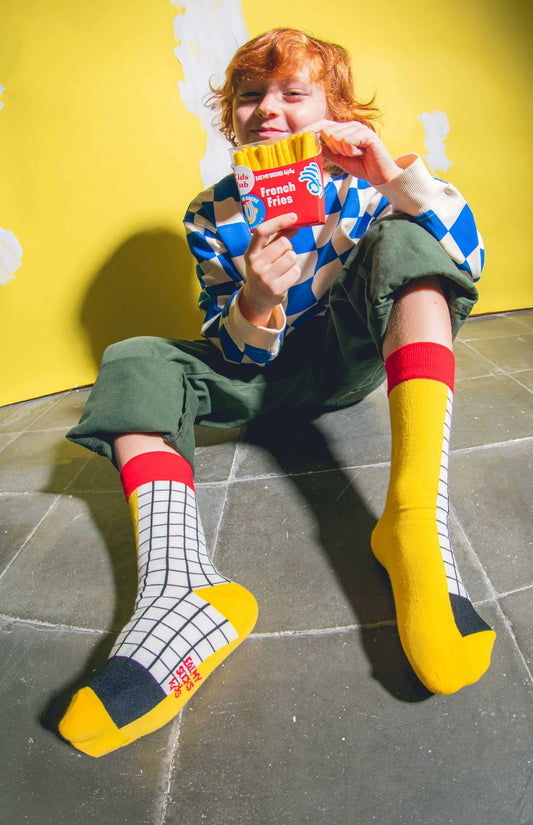 Kids Socks - french fries | Eat my socks - de inKijk
