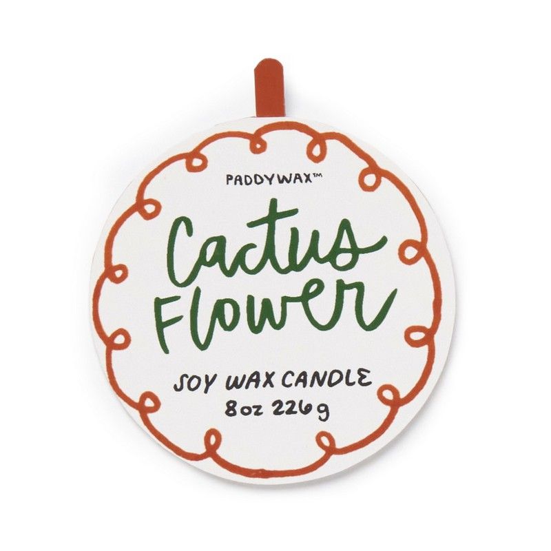 Ceramic candle flower 8 oz - cactus flower | Paddywax - de inKijk