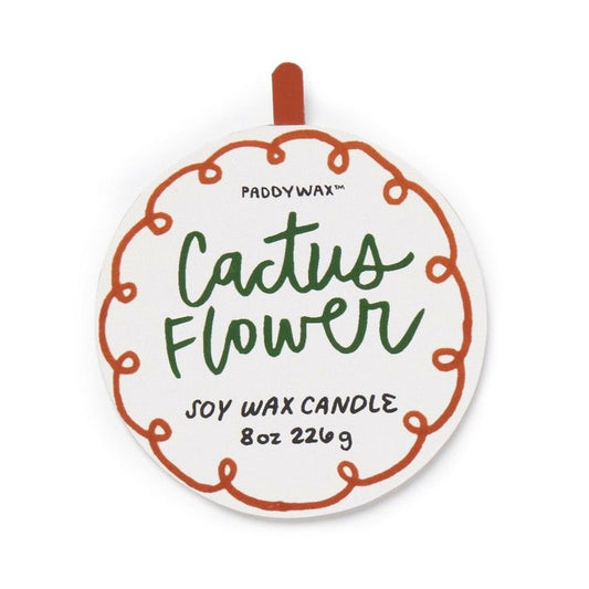Ceramic candle flower 8 oz - cactus flower | Paddywax - de inKijk